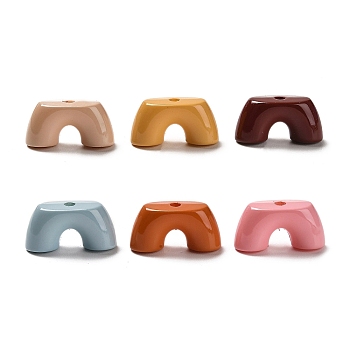 Baking Paint Acrylic Beads, Pants, Mixed Color, 12x24x9mm, Hole: 2mm
