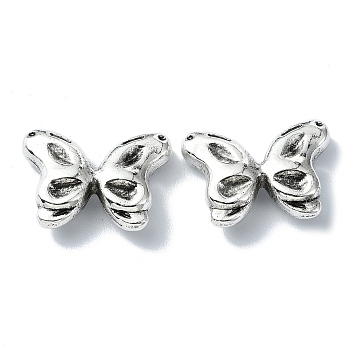 Tibetan Style Alloy Beads, Butterfly, Antique Silver, 15x20.5x5mm, Hole: 1.8mm, about 104pcs/500g