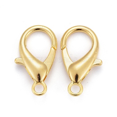 Zinc Alloy Lobster Claw Clasps(X-E107-G)-3