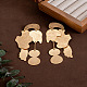 Alloy Stud Dangle Earrings(WG03280-01)-1