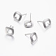 304 Stainless Steel Stud Earring Findings(X-STAS-I071-15P)-1