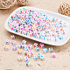 Craftdady 1300Pcs 26 Style Opaque White Acrylic Beads(SACR-CD0001-02)-4