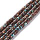 Assembled Synthetic Bronzite and Imperial Jasper Beads Strands(G-I318-08)-1
