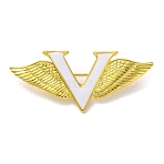 Cartoon Platinum Zinc Alloy Enamel Pin, Brooches with Resin for Backpack Clothes, Wing, 31.5x73mm(JEWB-D068-03G-03)