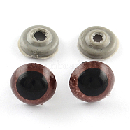 Craft Plastic Doll Eyes Stuffed Toy Eyes, Safety Eyes, Coconut Brown, 30mm(X-DIY-R039-30mm)