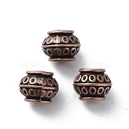 Tibetan Style Alloy Beads, Cadmium Free & Lead Free, Red Copper, 8.5x6.5mm, Hole: 3.5mm(FIND-Q094-38R)