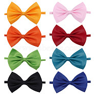8Pcs 8 Colors Adjustable Polyester Pet Bowknot Ties, Mixed Color, 255~445mm, 1pc/color(AJEW-GL0001-96)