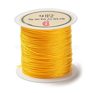 9-Ply Round Nylon Thread, with Spool, Gold, 0.6mm, about 41.56 Yards(38m)/Roll(NWIR-Q001-01B-02)
