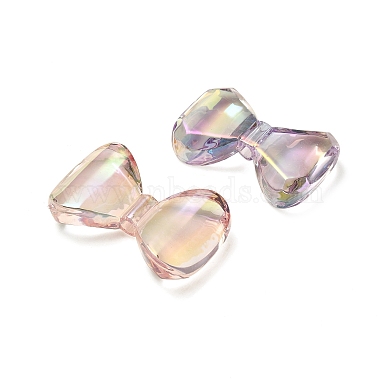 UV Plating Rainbow Iridescent Transparent Acrylic Beads(OACR-F006-04)-2