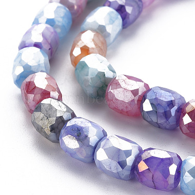 Opaque Baking Painted Glass Beads Strands(EGLA-N006-008-B01)-3