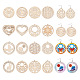 Kits de fabrication de boucles d'oreilles pendantes en bois de bricolage cheriswelry(DIY-CW0001-16)-1