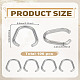 100Pcs 201 Stainless Steel Open Quick Link Connectors(STAS-LP0005-35)-2