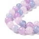Natural Aquamarine & Rose Quartz & Amethyst Beads Strands(G-H280-02B)-4