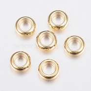 304 Stainless Steel Spacer Beads, Rondelle, Golden, 3x1.2mm, Hole: 1.8mm(X-STAS-H436-17A)