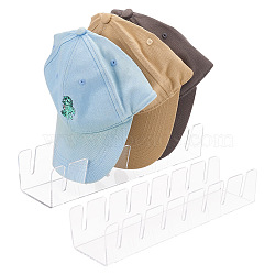 Transparent Acrylic Hat Storage Rack, Baseball Cap Holder, Clear, 291x75x60mm(DIY-WH0430-694)