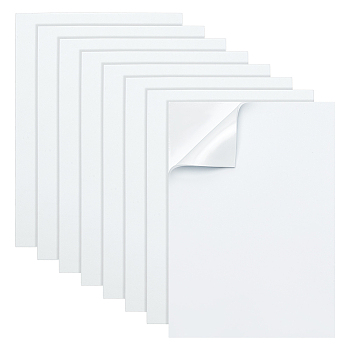 Adhesive EVA Foam Craft Sheets, Square, White, 300x210x3mm