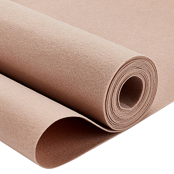 Polyester Felt, Fabric, Rectangle, Khaki, 40x0.1cm, 3m/roll