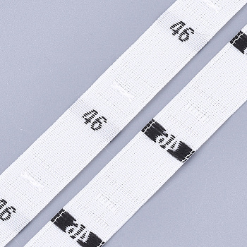 Clothing Size Labels(46), Garment Accessories, Size Tags, White, 12.5mm, about 10000pcs/bag