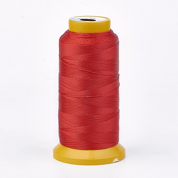 Polyester Thread, for Custom Woven Jewelry Making, Red, 0.7mm, about 310m/roll