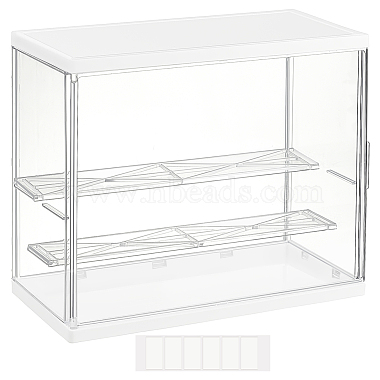 White Rectangle Acrylic Minifigures Display Case