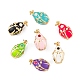 Brass Enamel Pendants(KK-E112-07G)-1