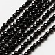 Natural Black Onyx Round Bead Strands(X-G-A130-3mm-K04)-1