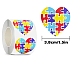 Rollos de etiquetas adhesivas autoadhesivas de papel con tema de autismo(STIC-PW0006-011B)-2