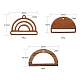 18pcs 3 pendentifs en bois de noyer de style(WOOD-LS0001-43)-3