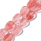 Cherry Quartz Glass Beads Strands(G-M418-A04-01)-1