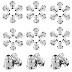 100Pairs Brass Ear Nuts, Long-Lasting Plated, Earring Backs, Platinum, 6x5mm, Hole: 1mm, 100pairs/set(KK-CN0003-28)
