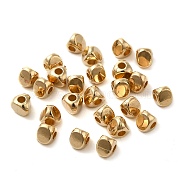 CCB Plastic Beads, Triangle, Light Gold, 4x5x4.5mm, Hole: 1.8mm(CCB-H001-03KCG)