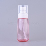 Plastic Spray Bottles, Refillable Bottle, Pink, 13.45cm, Capacity: 100ml(MRMJ-WH0056-59B)