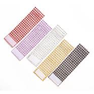 8 Rows Plastic Rhinestone Napkin Rings, Napkin Holder Adornment, for Place Settings, Wedding & Party Decoration, Mixed Color, 130x40x1mm, 138x39.3x2.5mm, about 100pcs/set(AJEW-YX0001-01)