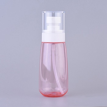 Plastic Spray Bottles, Refillable Bottle, Pink, 13.45cm, Capacity: 100ml
