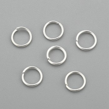 304 Stainless Steel Jump Rings, Open Jump Rings, Silver, 5x0.6mm, Inner Diameter: 3.8mm