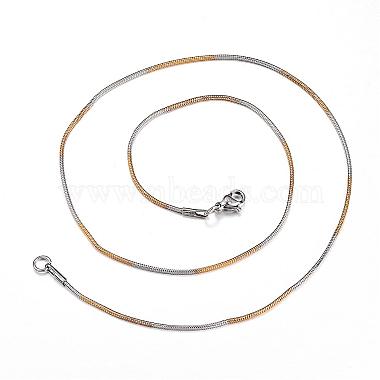 304 Stainless Steel Chain Necklaces(NJEW-P170-03GP)-2