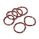 Bracelets extensibles en perles de jaspe rouge naturel(X-BJEW-K212-A-012)-2