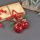 Plastic Star Wreath Pendant Decoration(XMAS-PW0001-071A)-1