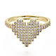Adjustable Brass Micro Pave Cubic Zirconia Finger Rings(RJEW-S045-051G-A-NR)-3