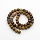 Natural Petrified Wood Round Bead Strands(G-P070-64-4mm)-2