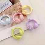 Opaque Acrylic Pendants, Headset Charms, Mixed Color, 35.5x31.6x16.2mm, Hole: 3.5mm(OACR-N163-17)