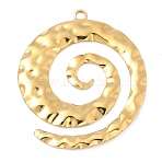 304 Stainless Steel Pendants, Vortex, Ion Plating(IP), Golden, 47.5x41x2.5mm, Hole: 3mm(STAS-K311-09G)