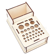 Wood Storage Box, Tool Storage Box, Bisque, 5-1/2x9-1/2x3-3/4 inch(14x24x9.5cm)(CON-WH0079-39)