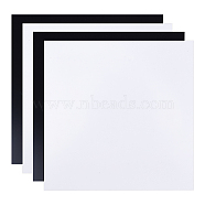 Olycraft PVC Foam Boards, Poster Board, for Crafts, Modelling, Art, Display, School Projects, Square, Mixed Color, 20.4x20.4x0.5cm, 2 colors, 2pcs/color, 4pcs(DIY-OC0005-57)