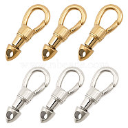 6Pcs 2 Colors 304 Stainless Steel Lobster Claw Clasps, Teardrop, Platinum & Golden, 26x10x6mm, Hole: 3mm, 3pcs/color(STAS-GL0001-03)