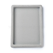 Plastic Beads Tray for Necklace and Bracelets Making, Rectangle, Gray, 27x20x2cm(ODIS-YW0001-03)