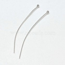 925 Sterling Silver Ball Head Pins, Silver, 20x0.7mm, Ball: 2mm, about 162pcs/20g(STER-F018-03K)