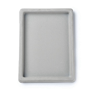 Plastic Beads Tray for Necklace and Bracelets Making, Rectangle, Gray, 27x20x2cm
