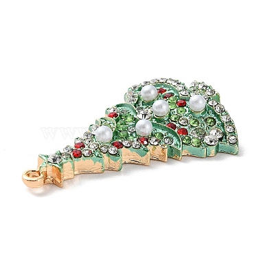 Christmas Zinc Alloy Rhinestone Pendnats(X-PALLOY-K008-01C-KCG)-3