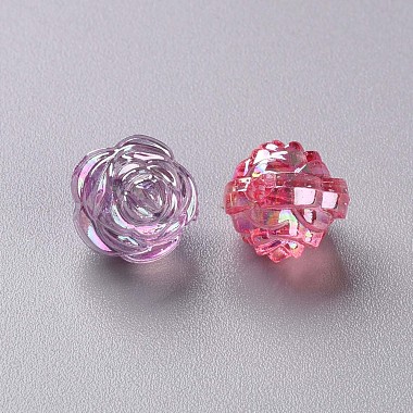Perles en acrylique transparente(X-TACR-S154-33C)-3